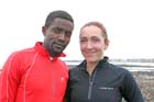 Tadele Geremew Mulugeta mens and Justina Heslop (Clapham Chasers) womens winners of the North Tyneside 10k Road Race from North Shields to Whitley Bay, Sunday, April 8th. Photo: David T. Hewitson/Sports for All Pics